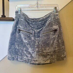 Free People, Dust to Dust Crushed Velvet Mini, Size 8